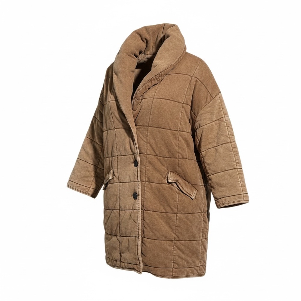 Forever 21 Brown Quilted Puffer Jacket